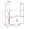 vidaXL Ντουλάπι Μαύρο 80 x 30 x 90 εκ. από Επεξεργασμένο Ξύλο