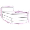 vidaXL &Kappa;&rho;&epsilon;&beta;ά&tau;&iota; Boxspring &mu;&epsilon; &Sigma;&tau;&rho;ώ&mu;&alpha; & LED &sigma;&kappa;&omicron;ύ&rho;&omicron; &mu;&pi;&lambda;&epsilon; 90x210 &epsilon;&kappa;. &Beta;&epsilon;&lambda;&omicron;ύ&delta;&iota;&nu;&omicron;