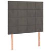 vidaXL Κρεβάτι Boxspring με Στρώμα Σκούρο Γκρι 100x200 εκ. Βελούδινο