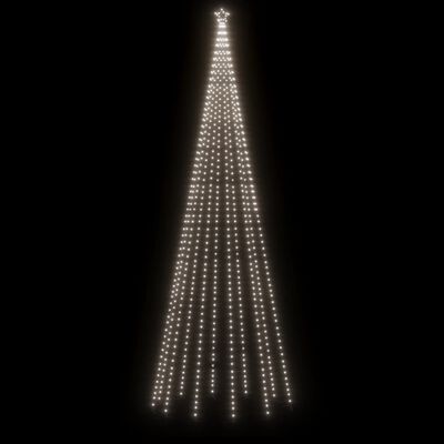 vidaXL Χριστουγεννιάτικο Δέντρο Κώνος 732 LED Ψυχρό Λευκό 160x500 εκ.
