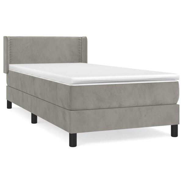 vidaXL &Kappa;&rho;&epsilon;&beta;ά&tau;&iota; Boxspring &mu;&epsilon; &Sigma;&tau;&rho;ώ&mu;&alpha; &Alpha;&nu;&omicron;&iota;&chi;&tau;ό &Gamma;&kappa;&rho;&iota; 100x200 &epsilon;&kappa;. &Beta;&epsilon;&lambda;&omicron;ύ&delta;&iota;&nu;&omicron;