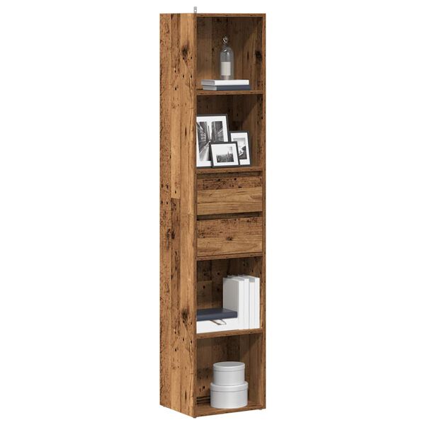 ντουλάπι βιβλίων vidaXL Παλιό ξύλο 36x30x171 cm Κατασκευασμένο ξύλο