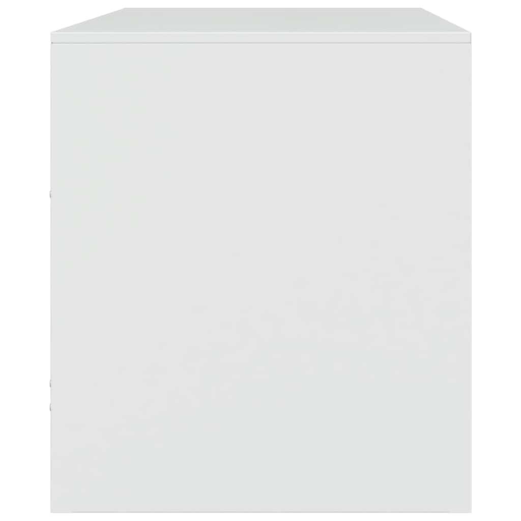 vidaXL Έπιπλα Τηλεόρασης 2 τεμ. Λευκό 67 x 39 x 44 εκ. από Χάλυβα