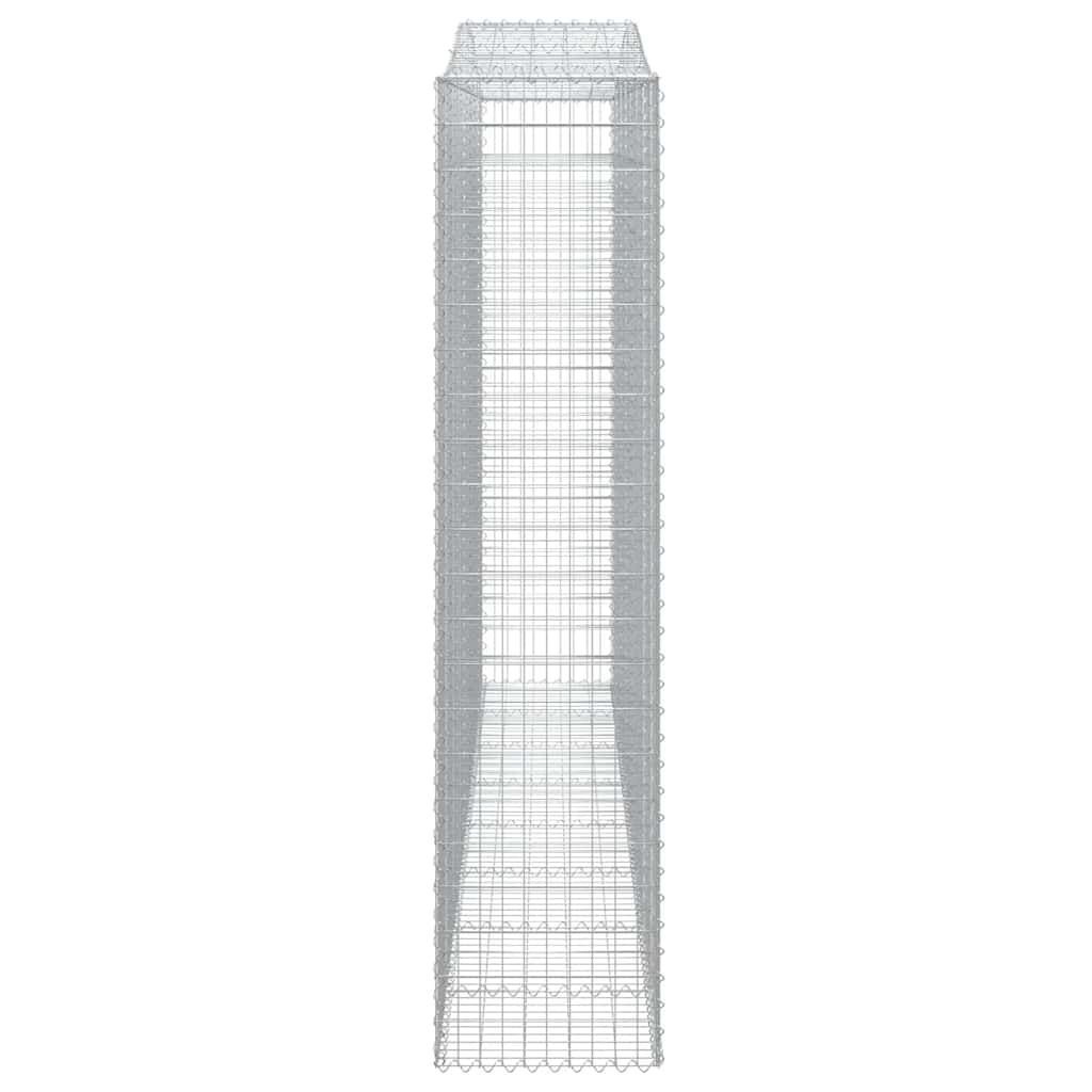 vidaXL Συρματοκιβώτια Τοξωτά 6 τεμ. 400x50x220/240 εκ. Γαλβαν. Ατσάλι