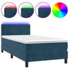 vidaXL &Kappa;&rho;&epsilon;&beta;ά&tau;&iota; Boxspring &mu;&epsilon; &Sigma;&tau;&rho;ώ&mu;&alpha; & LED &Sigma;&kappa;. &Mu;&pi;&lambda;&epsilon; 90x190 &epsilon;&kappa;. &Beta;&epsilon;&lambda;&omicron;ύ&delta;&iota;&nu;&omicron;