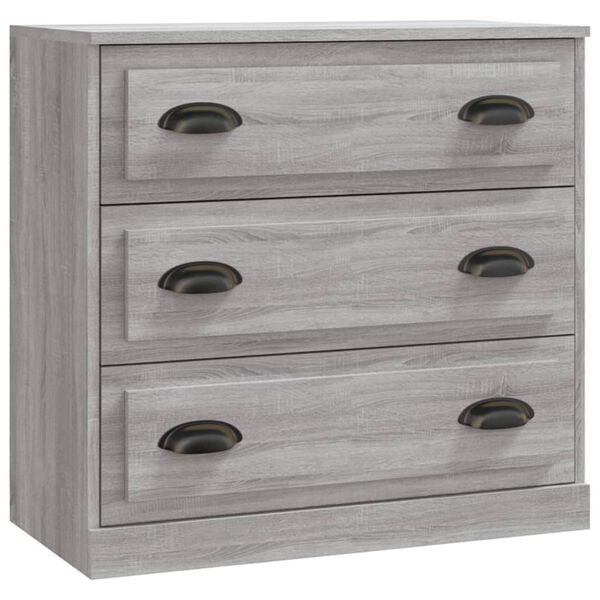 vidaXL Μπουφές Γκρι Sonoma 70x35,5x67,5 εκ. από Επεξεργασμένο Ξύλο