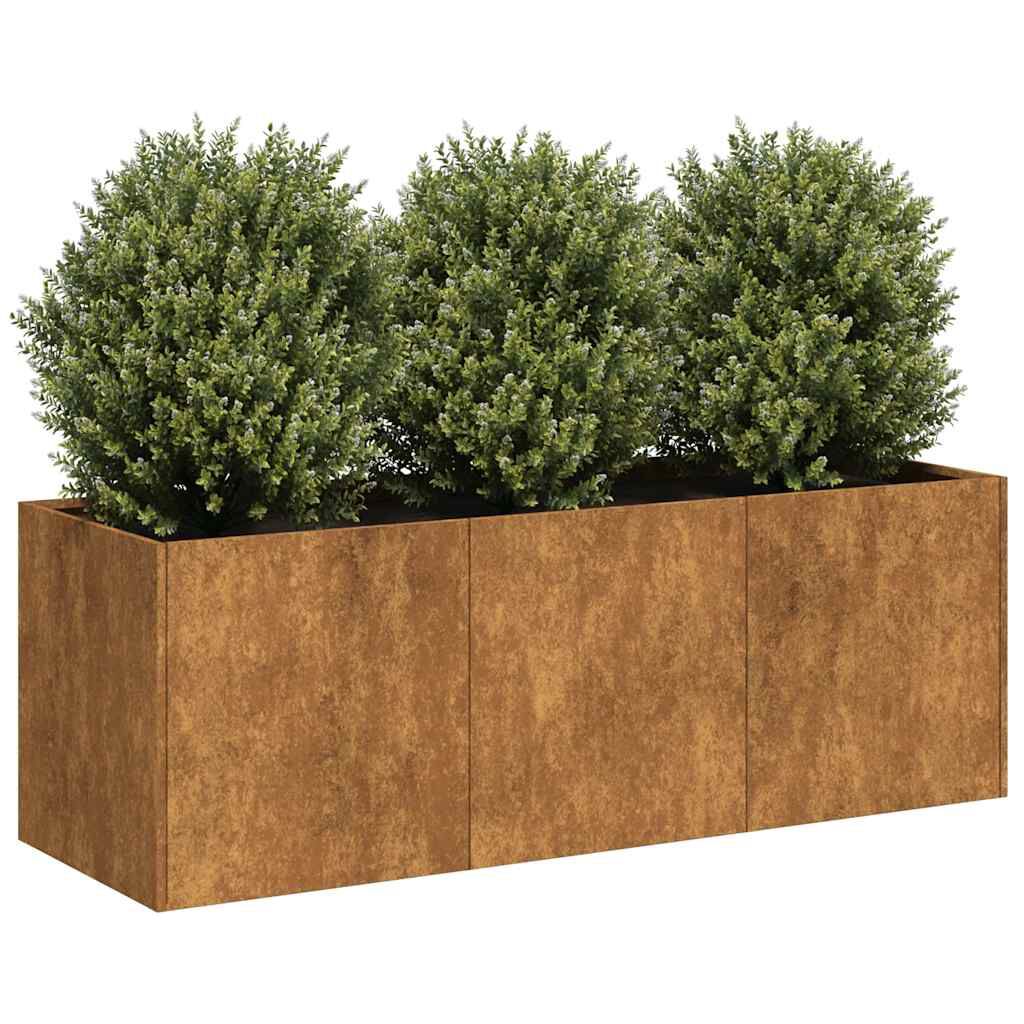 vidaXL Ζαρντινιέρα 120x40x40 εκ. Ατσάλι Σκληρυθέν στον Αέρα