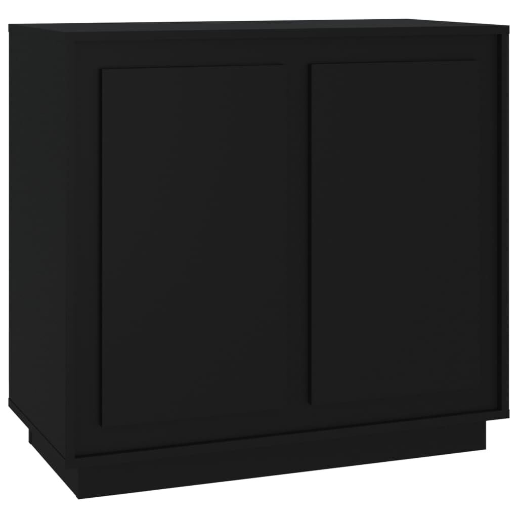 vidaXL Ντουλάπι Μαύρο 80 x 34 x 75 εκ. από Επεξεργασμένο Ξύλο