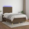 vidaXL &Kappa;&rho;&epsilon;&beta;ά&tau;&iota; Boxspring &mu;&epsilon; &Sigma;&tau;&rho;ώ&mu;&alpha; & LED &Sigma;&kappa;.&Kappa;&alpha;&phi;έ 120x200 &epsilon;&kappa; &Upsilon;&phi;&alpha;&sigma;&mu;ά&tau;&iota;&nu;&omicron;