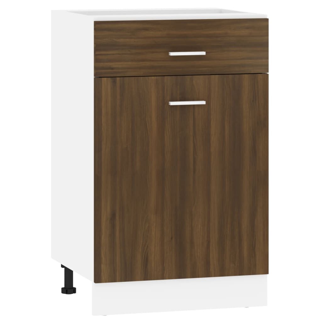 vidaXL Έπιπλο Με Συρτάρι Lyon Καφέ Δρυς 50x46x81,5εκ.