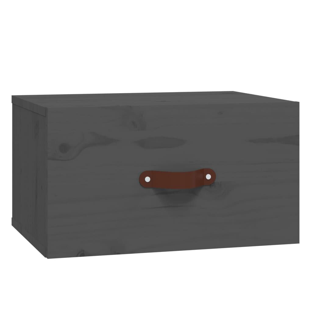 vidaXL Κομοδίνα Επιτοίχια 2 τεμ. Γκρι 40 x 29,5 x 22 εκ.
