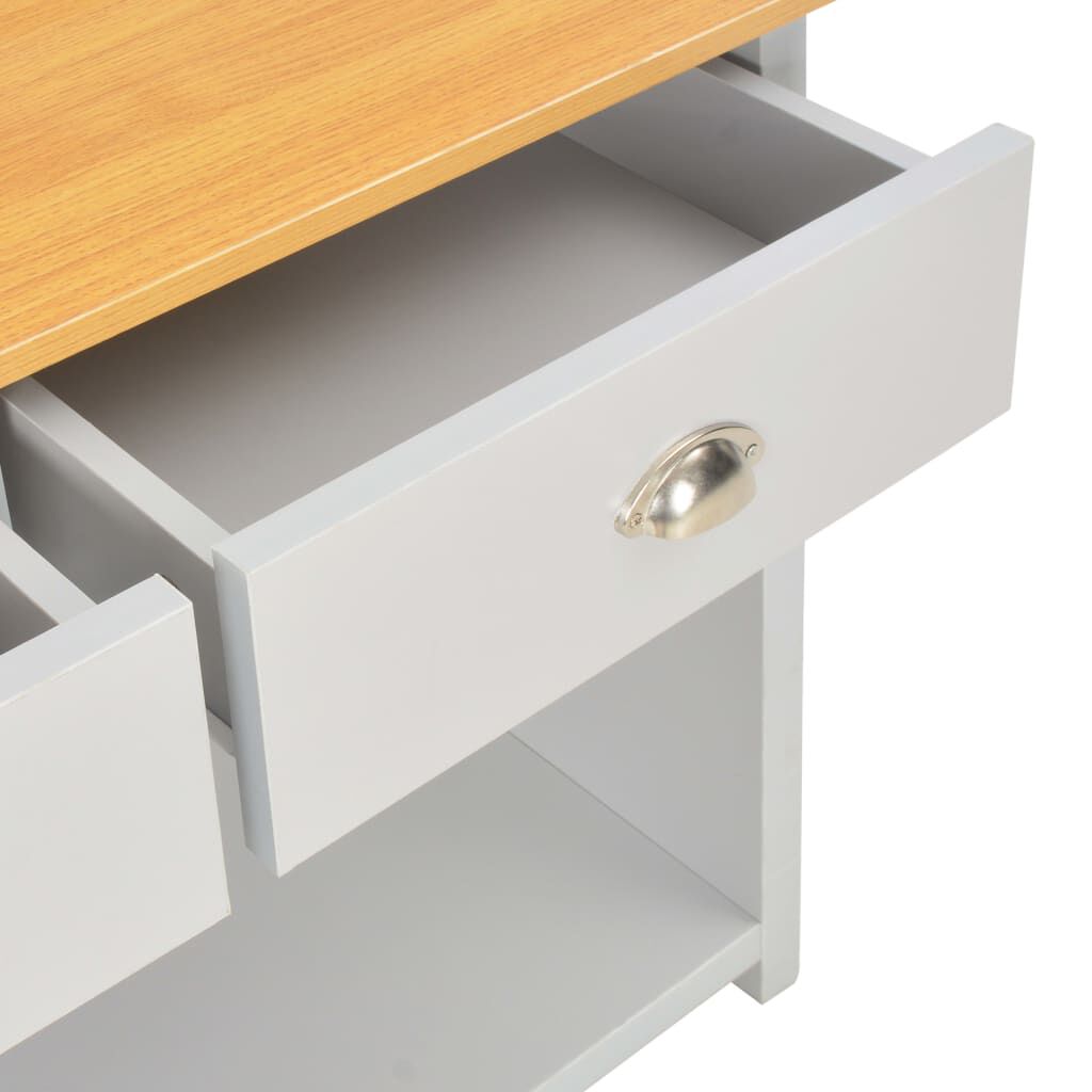 vidaXL Τραπέζι Κονσόλα Γκρι 97 x 35 x 76 εκ.