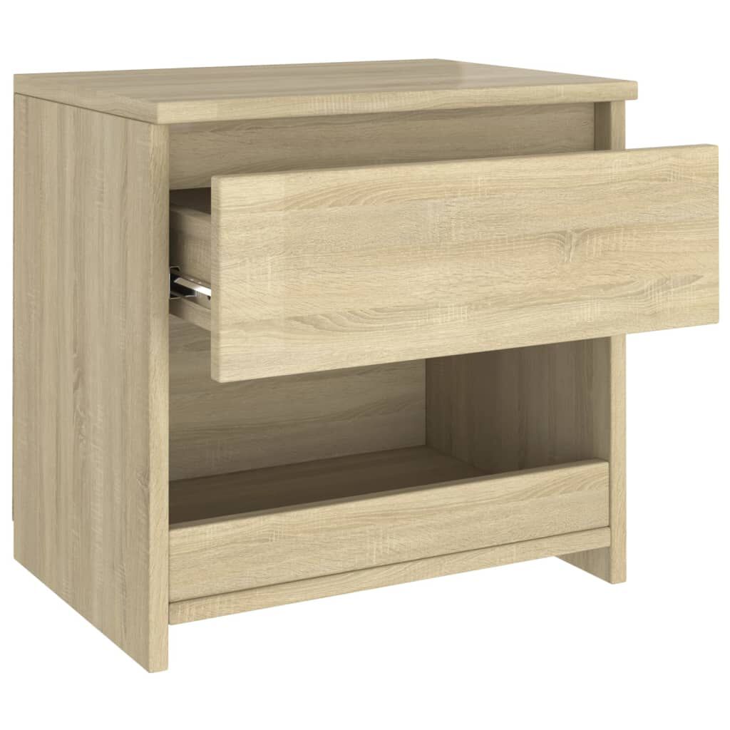 vidaXL Κομοδίνα 2 τεμ. Sonoma Δρυς 40 x 30 x 39 εκ. από Επεξ. Ξύλο