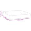 vidaXL Μαξιλάρι Παλέτας Ανοιχτό Γκρι 60x60x9,5 εκ. Ύφασμα