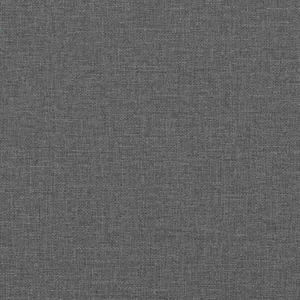 vidaXL Κρεβάτι Boxspring με Στρώμα Σκούρο Γκρι 120x190 εκ Υφασμάτινο
