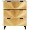 vidaXL Πλαϊνό γραφείο 2 pcs Μαύρο και Χρυσό 60 x 33 x 75 cm