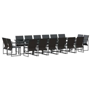 vidaXL &Sigma;έ&tau; &phi;&alpha;&gamma;&eta;&tau;&omicron;ύ &gamma;&iota;&alpha; &kappa;ή&pi;&omicron; 17 pcs &Mu;&alpha;ύ&rho;&omicron; &Alpha;&tau;&sigma;ά&lambda;&iota;