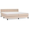 vidaXL &Kappa;&rho;&epsilon;&beta;ά&tau;&iota; Boxspring &mu;&epsilon; &Sigma;&tau;&rho;ώ&mu;&alpha; &Kappa;&alpha;&pi;&omicron;&upsilon;&tau;&sigma;ί&nu;&omicron; 200x200&epsilon;&kappa;.&alpha;&pi;ό &Sigma;&upsilon;&nu;&theta;.&Delta;έ&rho;&mu;&alpha;