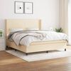 vidaXL &Kappa;&rho;&epsilon;&beta;ά&tau;&iota; Boxspring &mu;&epsilon; &Sigma;&tau;&rho;ώ&mu;&alpha; &Kappa;&rho;&epsilon;&mu; 180x200 &epsilon;&kappa;. &Upsilon;&phi;&alpha;&sigma;&mu;ά&tau;&iota;&nu;&omicron;
