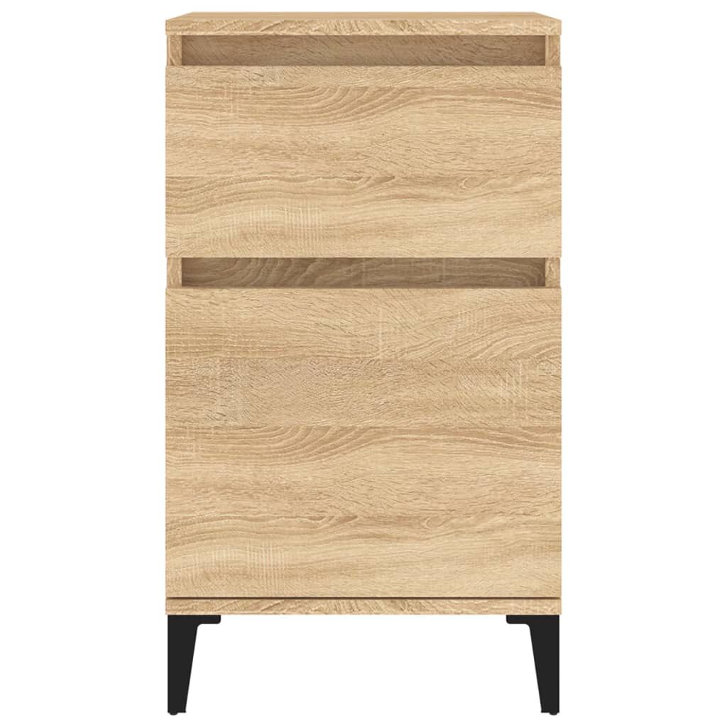 vidaXL Κομοδίνα 2 τεμ. Sonoma Δρυς 40x35x70 εκ.