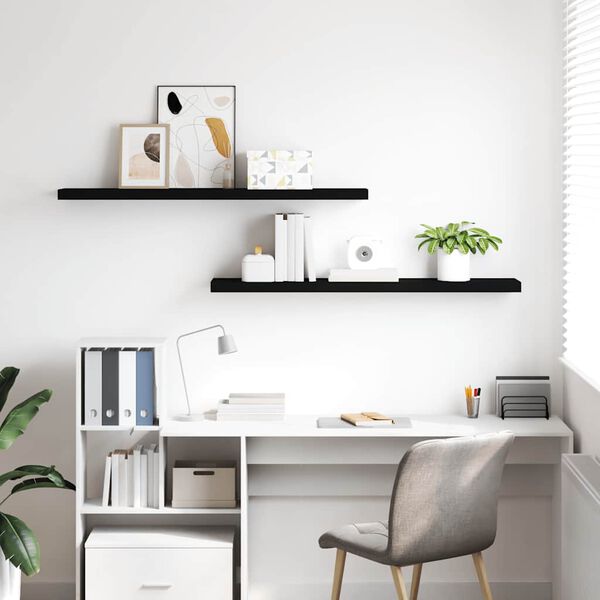 vidaXL &Rho;ά&phi;&iota;&alpha; &Tau;&omicron;ί&chi;&omicron;&upsilon; 2 &tau;&epsilon;&mu;. &Mu;&alpha;ύ&rho;&alpha; 120x23,5x3,8 &epsilon;&kappa;. MDF