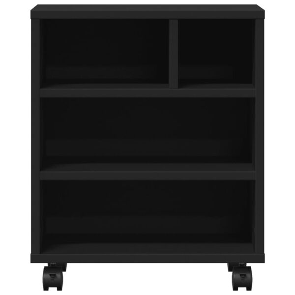 vidaXL Βάση Εκτυπωτή με Ρόδες Μαύρο 41 x 32 x 48 εκ.
