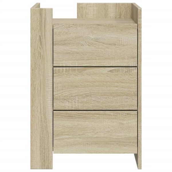 vidaXL Κομοδίνο Sonoma Δρυς 45x50x65 εκ. από Επεξεργασμένο Ξύλο