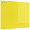 vidaXL Πίσω Πάνελ Κουζίνας 2 pcs Κίτρινο 70 x 60 cm σκληρυμένο γυαλί