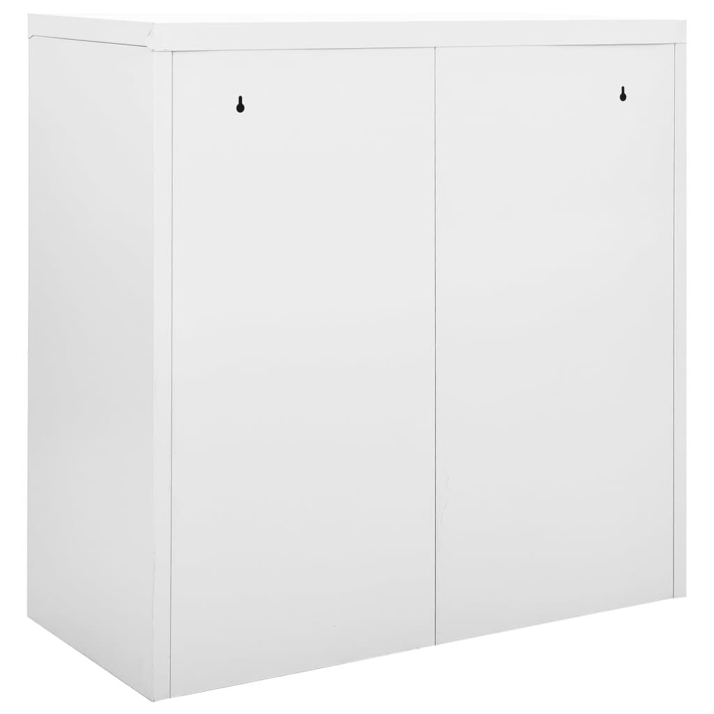 vidaXL Ντουλάπι με Συρόμενη Πόρτα Γκρι 90 x 40 x 90 εκ. Ατσάλινο