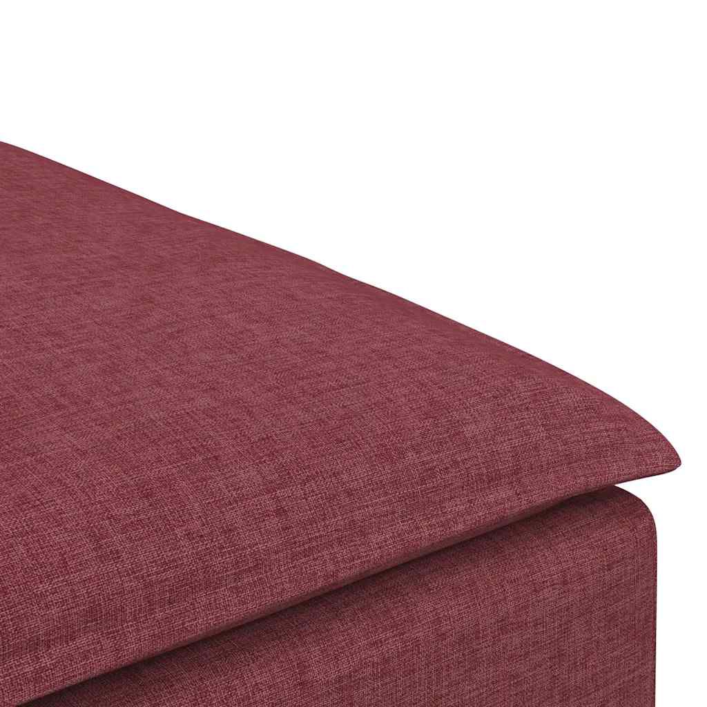 vidaXL Υποπόδιο Καναπέ Κόκκινο 100 x 100 x 48 εκ.