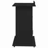 vidaXL Πλατφόρμα Μαύρη δρυς 55 x 55 x 107 cm Επεξεργασμένο ξύλο