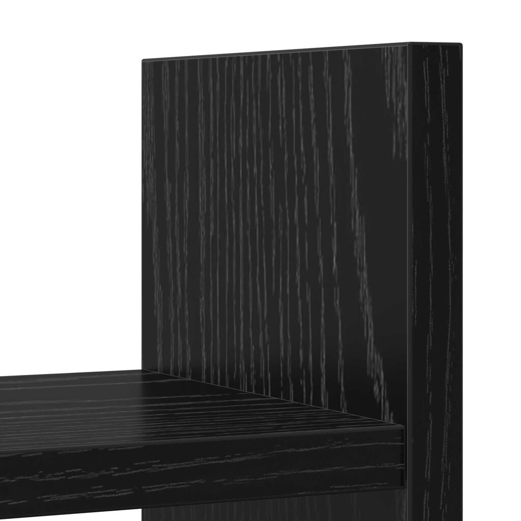 VidaXL Οργανωτής Γραφείου Μαύρη Βελανιδιά 50x15.5x35.5 εκ