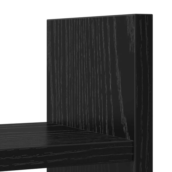 VidaXL Οργανωτής Γραφείου Μαύρη Βελανιδιά 50x15.5x35.5 εκ