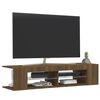 vidaXL Έπιπλο Τηλεόρασης με LED Καφέ Δρυς 135x39x30 εκ.