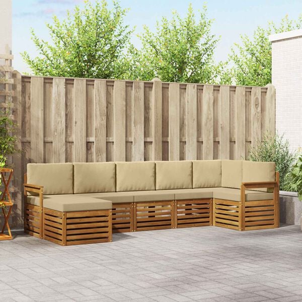 vidaXL &Sigma;&alpha;&lambda;&omicron;&nu;ά&kappa;&iota; &Gamma;&omega;&nu;&iota;&alpha;&kappa;&omicron;ύ &Kappa;&alpha;&nu;&alpha;&pi;έ &mu;&epsilon; &mu;&alpha;&xi;&iota;&lambda;ά&rho;&iota; 7 pcs &Phi;&upsilon;&sigma;&iota;&kappa;ό &kappa;&alpha;&iota; &Mu;&pi;&epsilon;&zeta;