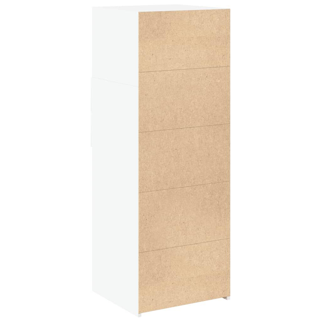 vidaXL Ντουλάπι Λευκό 45x42,5x124 εκ. από Επεξεργασμένο Ξύλο