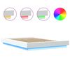 vidaXL Πλαίσιο Κρεβατιού με Φώτα LED Λευκό 120x200 εκ.Επεξ. Ξύλο
