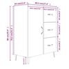 vidaXL Ντουλάπι Sonoma Δρυς 69,5 x 34 x 90 εκ. από Επεξεργασμένο Ξύλο