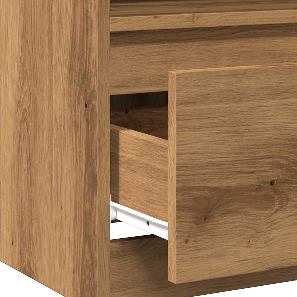 vidaXL Κομοδίνο ντουλάπι Artisan Oak 40x40x50 cm Κατασκευασμένο ξύλο