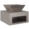 vidaXL Φωτιά Σκ rusty 50 x 50 x 40 cm Ατσάλι σκληρυθέν στον αέρα