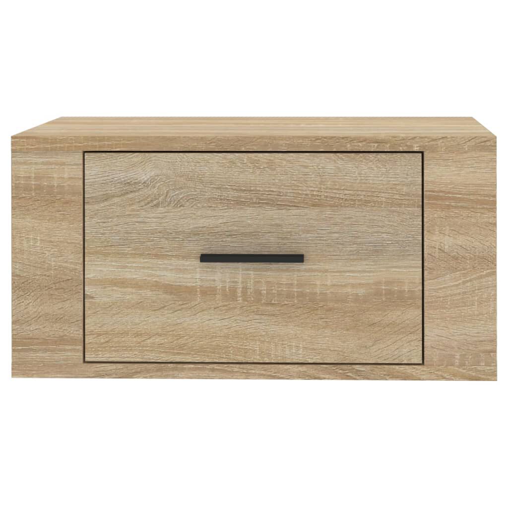 vidaXL Κομοδίνα Επιτοίχια 2 τεμ. Sonoma Δρυς 50x36x25 εκ.