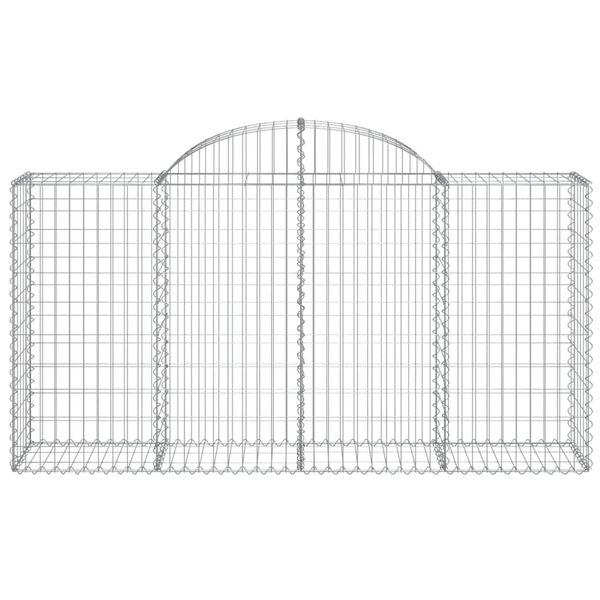 vidaXL Συρματοκιβώτια Τοξωτά 30 τεμ. 200x50x100/120 εκ. Γαλβαν. Ατσάλι
