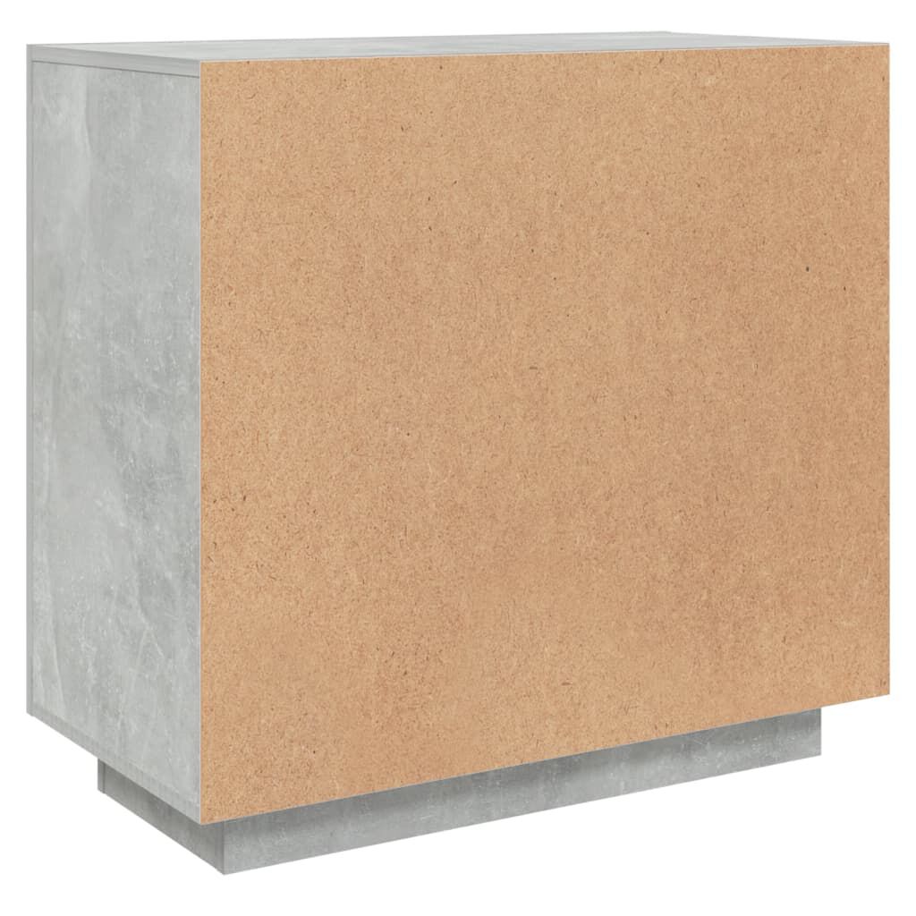 vidaXL Ντουλάπι Γκρι Σκυροδέματος 80x40x75 εκ. Επεξεργασμένο Ξύλο