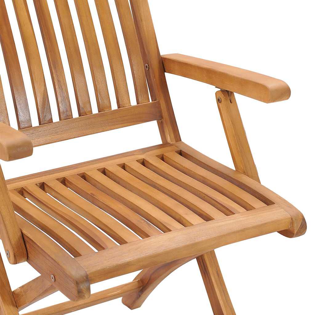 vidaXL Καρέκλες Κήπου 2 τεμ. από Μασίφ Ξύλο Teak με Taupe Μαξιλάρια