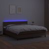 vidaXL &Kappa;&rho;&epsilon;&beta;ά&tau;&iota; Boxspring &mu;&epsilon; &Sigma;&tau;&rho;ώ&mu;&alpha; & LED &Kappa;&alpha;&phi;έ 180x200 &epsilon;&kappa;. &Sigma;&upsilon;&nu;&theta;. &Delta;έ&rho;&mu;&alpha;
