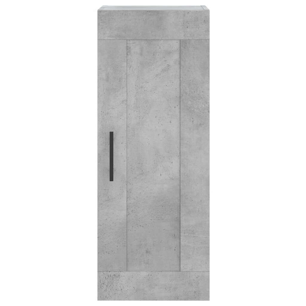 vidaXL Ντουλάπι Γκρι Σκυροδέματος 34,5x34x180 εκ. Επεξεργασμένο Ξύλο