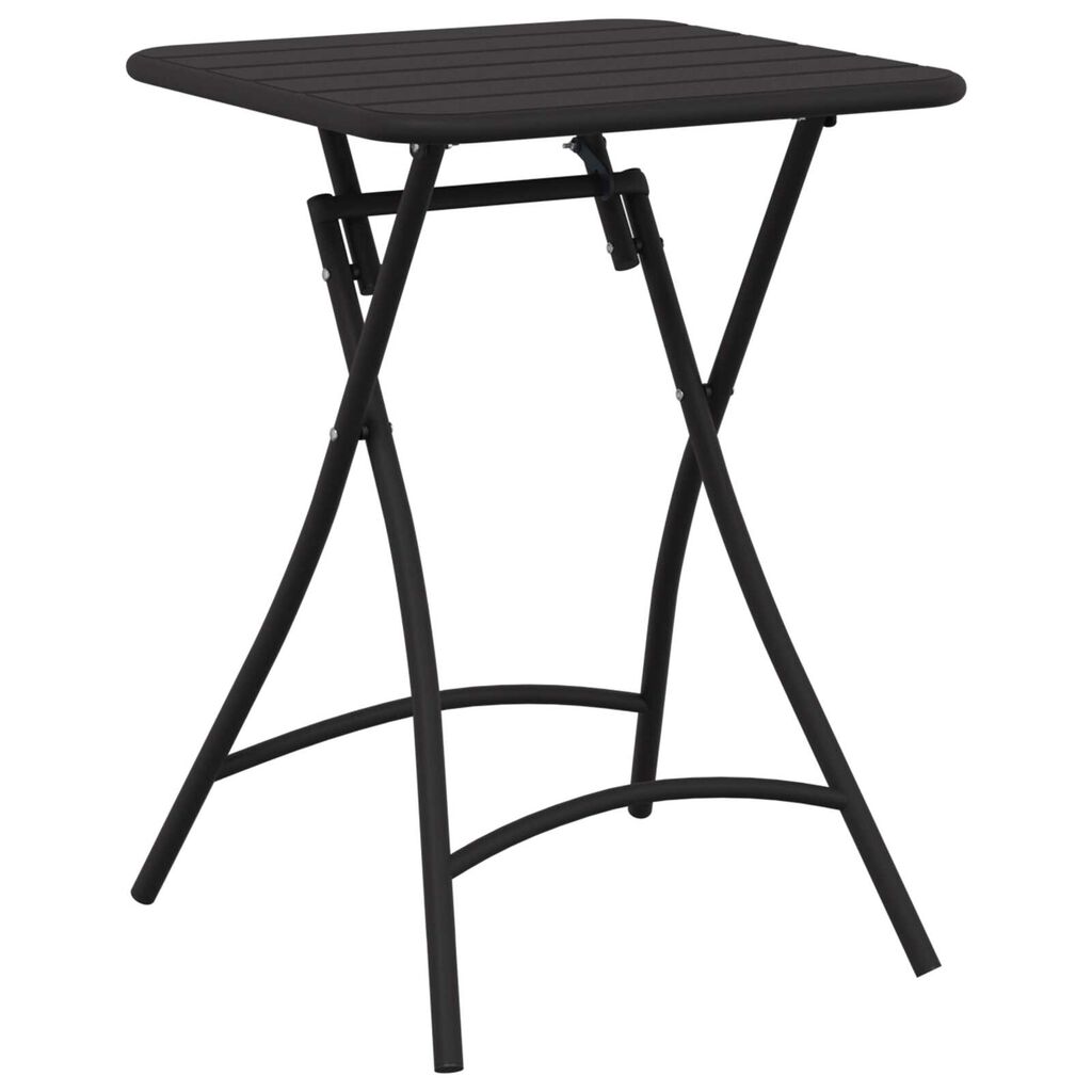 vidaXL Πτυσσόμενο Τραπέζι Κήπου - Ανθρακί - 55x55x73 εκ. - Ατσάλι