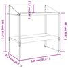 vidaXL Βάση Φυτών Ανθρακί 100 x 54,5 x 100 εκ. από Γαλβαν. Ατσάλι