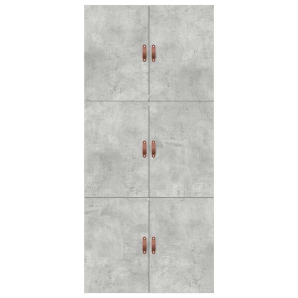 vidaXL Κρεβάτι αποθήκευσης Concrete Grey, 75x190 cm, από επεξεργασμένο ξύλο.
