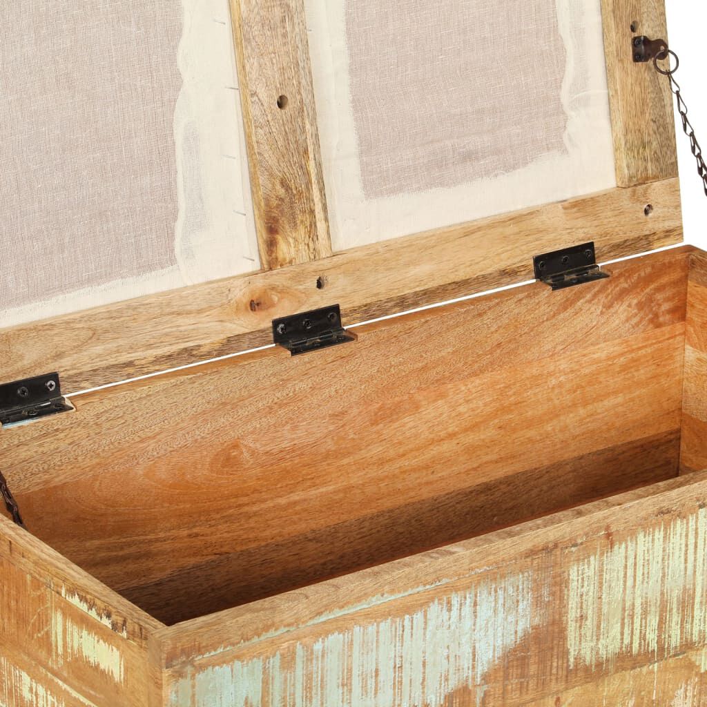 vidaXL Πάγκος Αποθήκευσης 80 x 40 x 40 εκ. από Μασίφ Ανακυκλωμένο Ξύλο